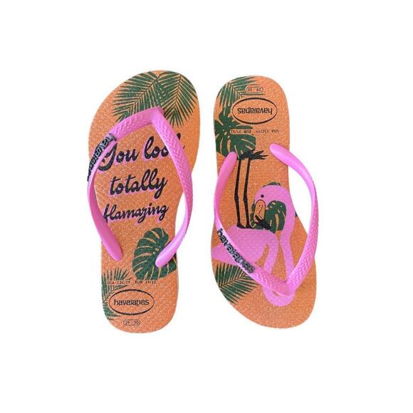 Havaianas Flamingo Flip Flops 13 - Picture 1 of 4